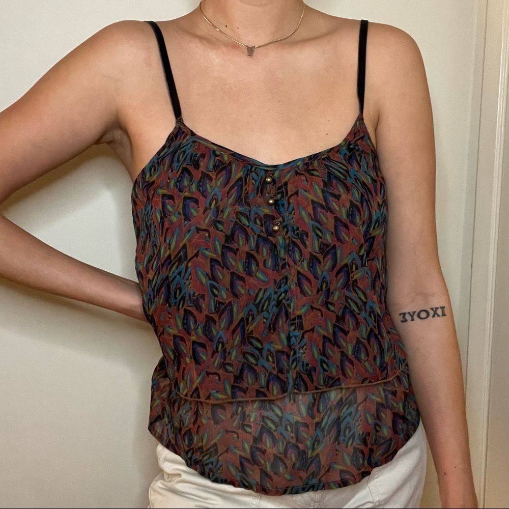 aerie cami top in medium with adjustable straps